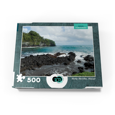 Hawaii, The Big Island: Rocky Shoreline, no.2 500 Jigsaw Puzzle box view3