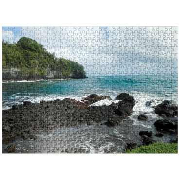 puzzleplate Hawaii, The Big Island: Rocky Shoreline, no.2 500 Jigsaw Puzzle