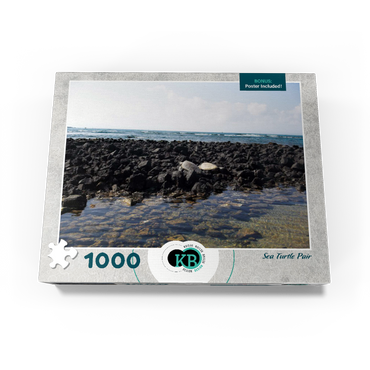 Hawaii, The Big Island: Sea Turtle Pair 1000 Jigsaw Puzzle box view3