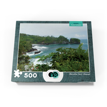 Hawaii, The Big Island: Shoreline Surf Hawaii, no.1 500 Jigsaw Puzzle box view3