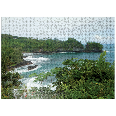 puzzleplate Hawaii, The Big Island: Shoreline Surf Hawaii, no.1 500 Jigsaw Puzzle
