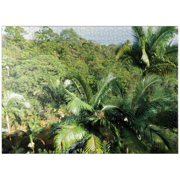 puzzleplate Hawaii, The Big Island: Tropical Island Canopy 1000 Jigsaw Puzzle