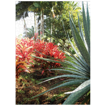 puzzleplate Hawaii, The Big Island: Tropical Gardens Paradise 500 Jigsaw Puzzle