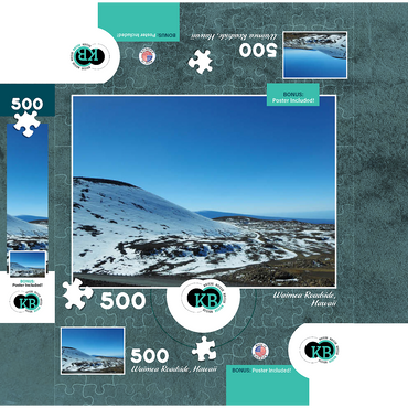 Hawaii, The Big Island: Waimea Roadside 500 Jigsaw Puzzle box 3D Modell