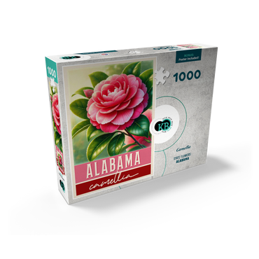 State Flowers Series: Alabama, Camellia 1000 Jigsaw Puzzle box view2