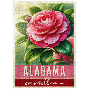 puzzleplate State Flowers Series: Alabama, Camellia 500 Jigsaw Puzzle