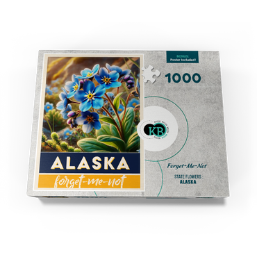 State Flowers Series: Alaska, Forget-Me-Not 1000 Jigsaw Puzzle box view3