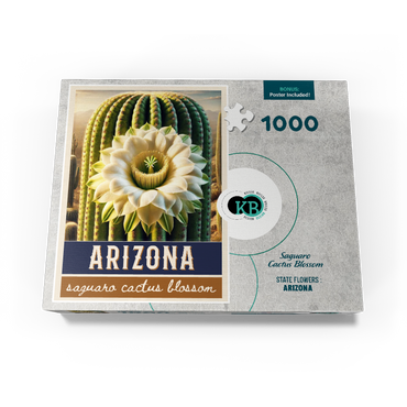 State Flowers Series: Arizona, Saguaro Cactus Blossom 1000 Jigsaw Puzzle box view3