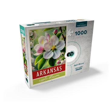State Flowers Series: Arkansas, Apple Blossom 1000 Jigsaw Puzzle box view2