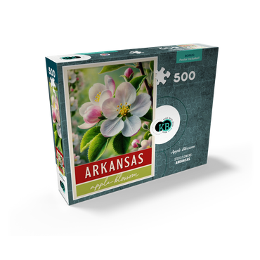 State Flowers Series: Arkansas, Apple Blossom 500 Jigsaw Puzzle box view2