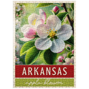 puzzleplate State Flowers Series: Arkansas, Apple Blossom 500 Jigsaw Puzzle