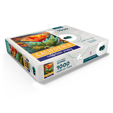 State Flowers Series: California, California Poppy 1000 Jigsaw Puzzle box view1