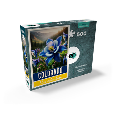 State Flowers Series: Colorado, Blue Columbine 500 Jigsaw Puzzle box view2