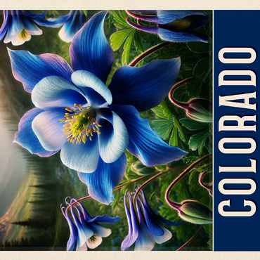 State Flowers Series: Colorado, Blue Columbine 500 Jigsaw Puzzle 3D Modell