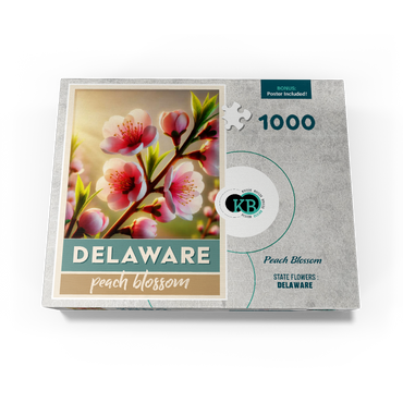 State Flowers Series: Delaware, Peach Blossom 1000 Jigsaw Puzzle box view3