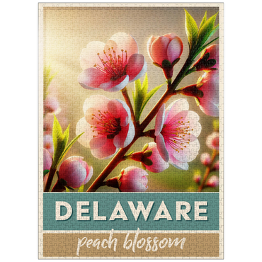 puzzleplate State Flowers Series: Delaware, Peach Blossom 1000 Jigsaw Puzzle