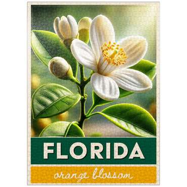puzzleplate State Flowers Series: Florida, Orange Blossom 1000 Jigsaw Puzzle