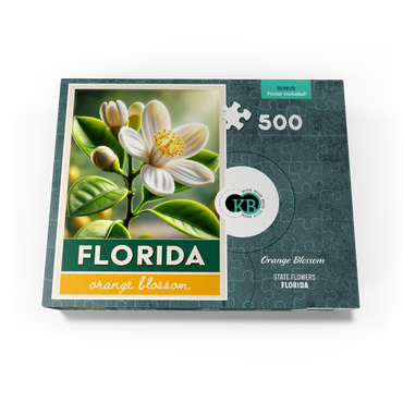 State Flowers Series: Florida, Orange Blossom 500 Jigsaw Puzzle box view3