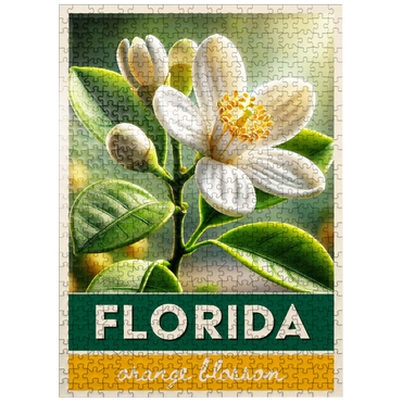 puzzleplate State Flowers Series: Florida, Orange Blossom 500 Jigsaw Puzzle
