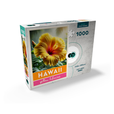 State Flowers Series: Hawaii, Yellow Hibiscus 1000 Jigsaw Puzzle box view2