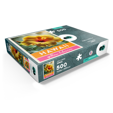 State Flowers Series: Hawaii, Yellow Hibiscus 500 Jigsaw Puzzle box view1