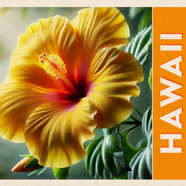 State Flowers Series: Hawaii, Yellow Hibiscus 500 Jigsaw Puzzle 3D Modell