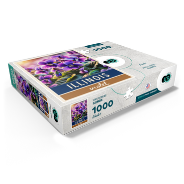 State Flowers Series: Illinois, Violet 1000 Jigsaw Puzzle box view1