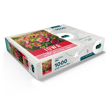 State Flowers Series: Iowa, Wild Prairie Rose 1000 Jigsaw Puzzle box view1