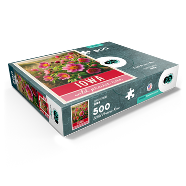 State Flowers Series: Iowa, Wild Prairie Rose 500 Jigsaw Puzzle box view1