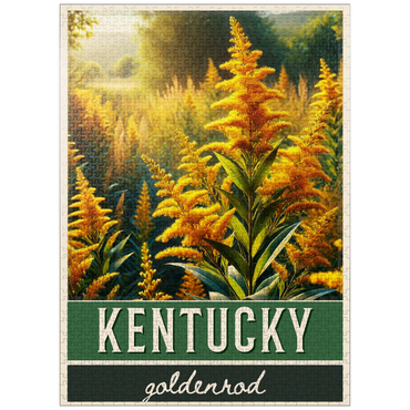 puzzleplate State Flowers Series: Kentucky, Goldenrod 1000 Jigsaw Puzzle