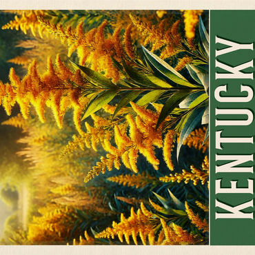 State Flowers Series: Kentucky, Goldenrod 1000 Jigsaw Puzzle 3D Modell