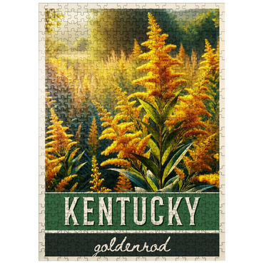 puzzleplate State Flowers Series: Kentucky, Goldenrod 500 Jigsaw Puzzle