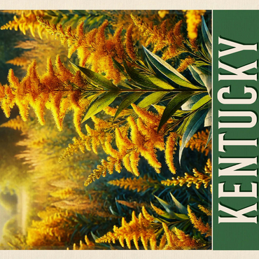 State Flowers Series: Kentucky, Goldenrod 500 Jigsaw Puzzle 3D Modell