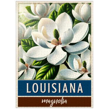 puzzleplate State Flowers Series: Louisiana, Magnolia 1000 Jigsaw Puzzle