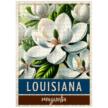puzzleplate State Flowers Series: Louisiana, Magnolia 500 Jigsaw Puzzle