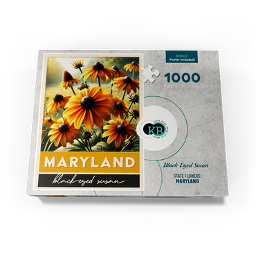State Flowers Series: Maryland, Black Eyed Susan 1000 Jigsaw Puzzle box view3