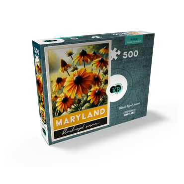 State Flowers Series: Maryland, Black Eyed Susan 500 Jigsaw Puzzle box view2