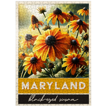 puzzleplate State Flowers Series: Maryland, Black Eyed Susan 500 Jigsaw Puzzle