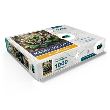 State Flowers Series: Massachusetts, Mayflower 1000 Jigsaw Puzzle box view1