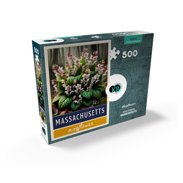 State Flowers Series: Massachusetts, Mayflower 500 Jigsaw Puzzle box view2