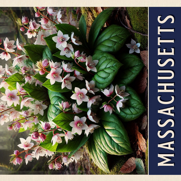 State Flowers Series: Massachusetts, Mayflower 500 Jigsaw Puzzle 3D Modell