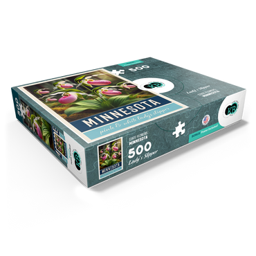 State Flowers Series: Minnesota, Lady Slipper 500 Jigsaw Puzzle box view1