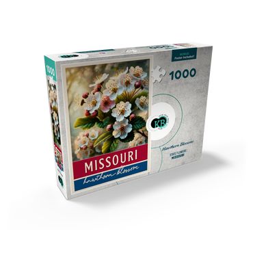 State Flowers Series: Missouri, Hawthorn Blossom 1000 Jigsaw Puzzle box view2