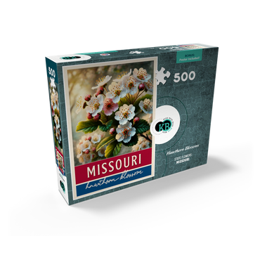 State Flowers Series: Missouri, Hawthorn Blossom 500 Jigsaw Puzzle box view2