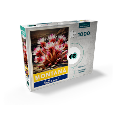 State Flowers Series: Montana, Bitterroot 1000 Jigsaw Puzzle box view2
