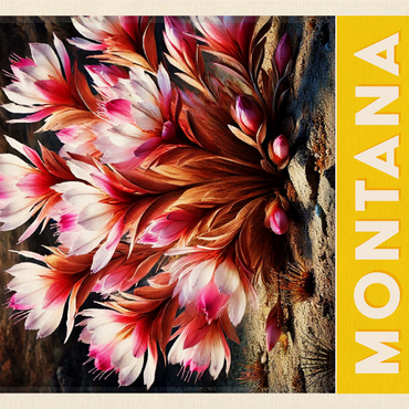 State Flowers Series: Montana, Bitterroot 1000 Jigsaw Puzzle 3D Modell