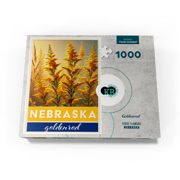 State Flowers Series: Nebraska, Goldenrod 1000 Jigsaw Puzzle box view3