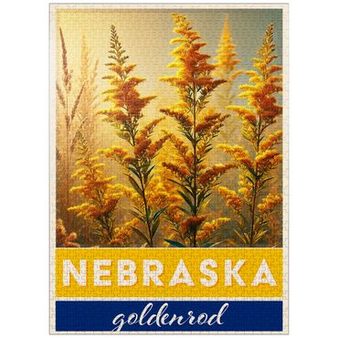 puzzleplate State Flowers Series: Nebraska, Goldenrod 1000 Jigsaw Puzzle