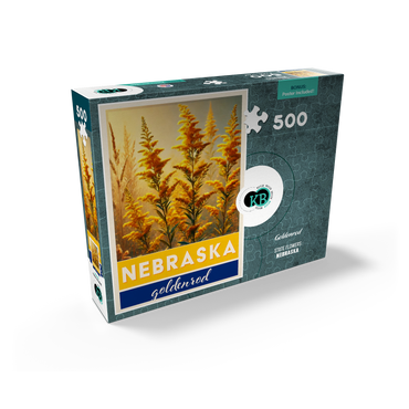 State Flowers Series: Nebraska, Goldenrod 500 Jigsaw Puzzle box view2