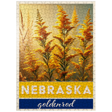 puzzleplate State Flowers Series: Nebraska, Goldenrod 500 Jigsaw Puzzle